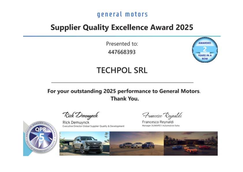 2025 GM Supplier Quality Excellence Award 1